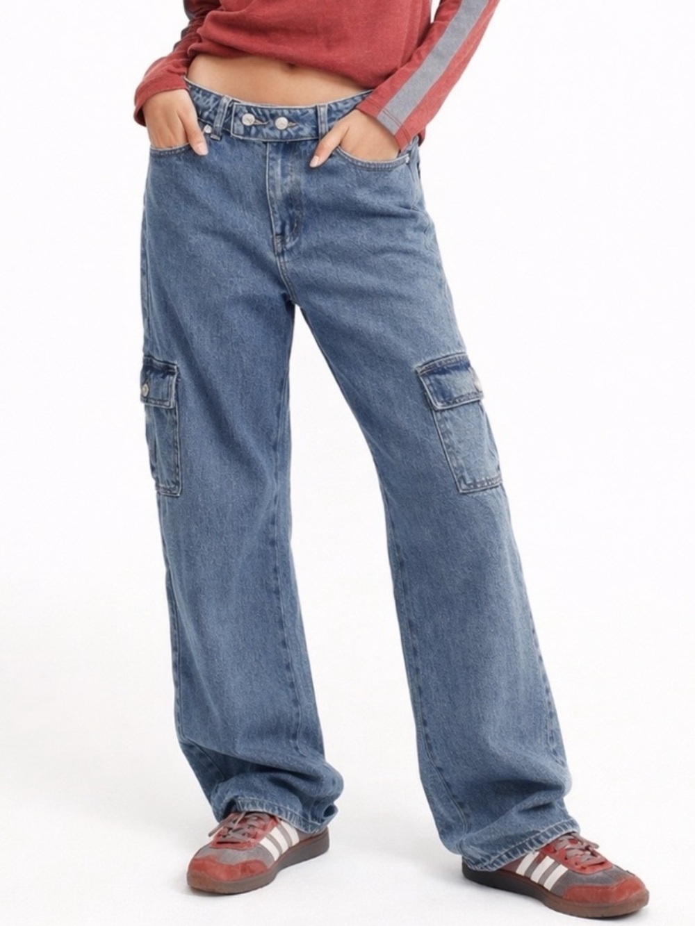 Edikted DELIAH LOW-RISE CARGO JEANS